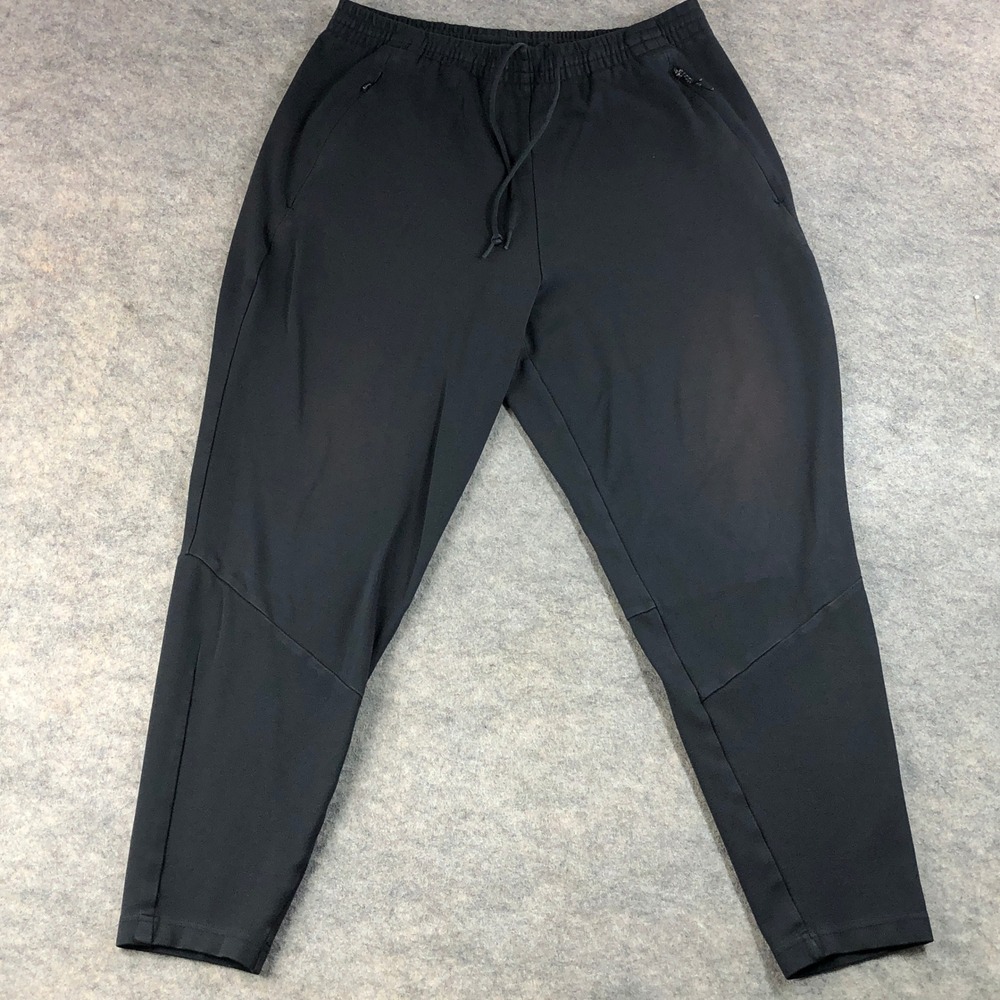 Adidas Men's 2XL Black Athletic Jogger Pants 70% Rayon Athleisure Casual